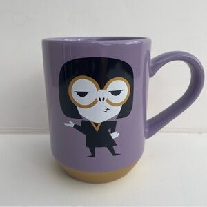 Disney Pixar EDNA MODE INCREDIBLES Mug "Never Look Back Darling" Purple and Gold